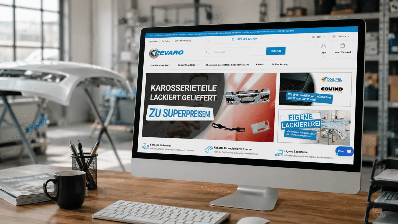 Překlad e-shopu Pevaro.cz
