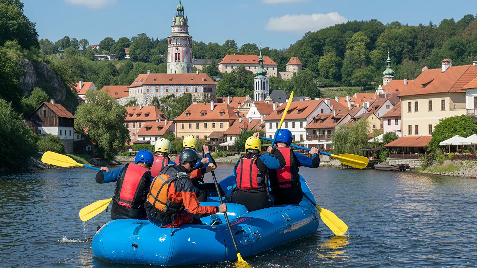 Raft na řece jako příklad rezervačního systému pro půjčovny